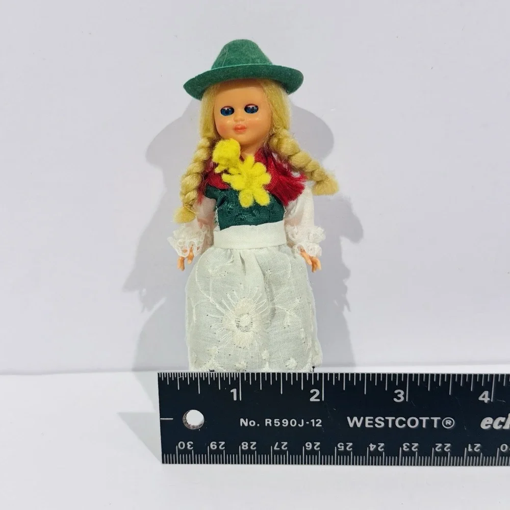 Vintage‎ European Culture Souvenir Celluloid Sleepy Eye Girl Doll 5